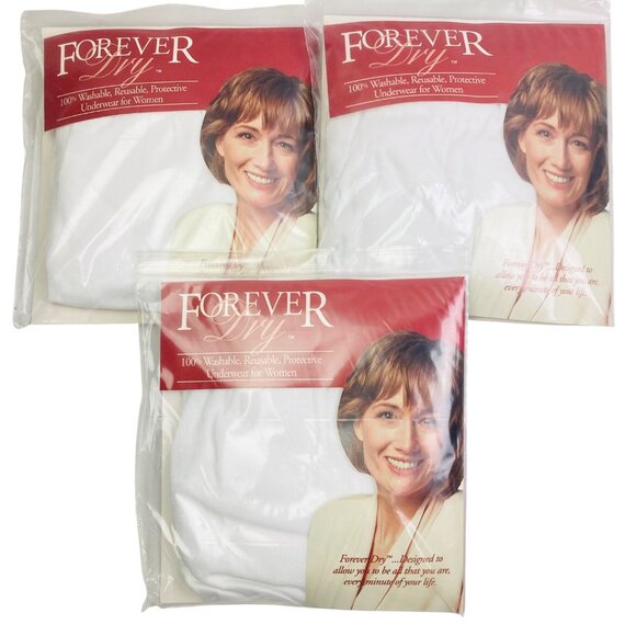 Vintage Forever Dry Incontinence Leak Protective Underwear 3X Womens Reusable - Picture 1 of 4